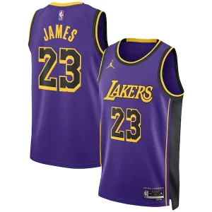 Prestigioso Eccezionale Moderno LeBron James Los Angeles Lakers Jordan Brand Unisex Swingman Jersey Statement Edition Purple