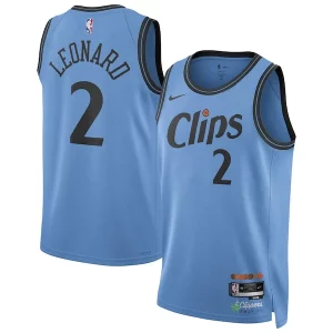 Prestigioso Kawhi Leonard LA Clippers Nike Unisex 2024/25 Swingman Player Jersey City Edition Light Blue