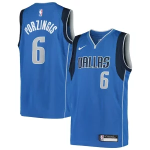 Prestigioso Kristaps Porzingis Dallas Mavericks Nike Youth Swingman Jersey Icon Edition Blue