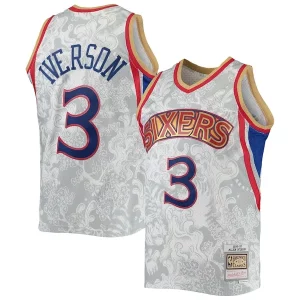 Prestigioso Ottimo Allen Iverson Philadelphia 76ers Hardwood Classics 1996/97 Lunar New Year Swingman Jersey White