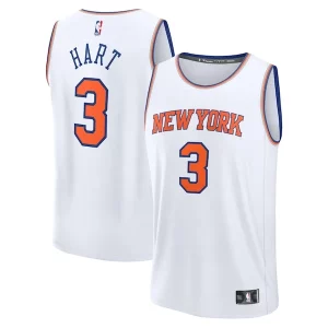 Prestigioso Pratico Josh Hart New York Knicks Fast Break Replica Player Jersey Association Edition White