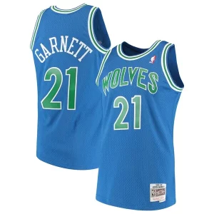 Prestigioso Raffinato Comodo Kevin Garnett Minnesota Timberwolves 1995/96 Hardwood Classics Swingman Jersey Blue