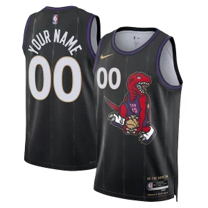 Prestigioso Toronto Raptors Nike Unisex 2024/25 Custom Swingman Jersey City Edition Black