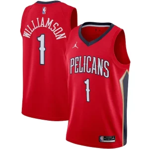 Prestigioso Zion Williamson New Orleans Pelicans Jordan Brand 2020/21 Swingman Jersey Statement Edition Red