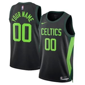 Raffinato Boston Celtics Nike Unisex 2024/25 Custom Swingman Jersey City Edition Black