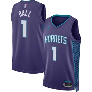 Raffinato Cool Attraente LaMelo Ball Charlotte Hornets Jordan Brand Unisex Swingman Jersey Statement Edition Purple