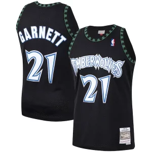 Raffinato Cool Kevin Garnett Minnesota Timberwolves Hardwood Classics Swingman Jersey Black/White