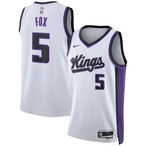 Raffinato De'Aaron Fox Sacramento Kings Nike Unisex Swingman Jersey Association Edition White/Black