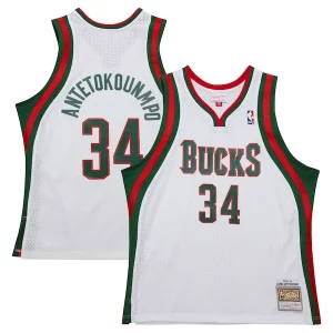 Raffinato Lussuoso Giannis Antetokounmpo Milwaukee Bucks 2013/14 Hardwood Classics Swingman Jersey White