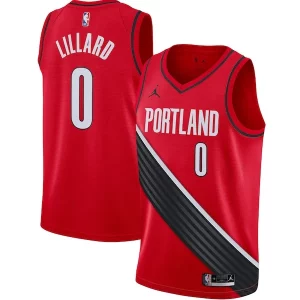 Raffinato Magnifico Bellissimo Damian Lillard Portland Trail Blazers Jordan Brand 2020/21 Swingman Jersey Statement Edition Red