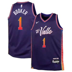 Raffinato Magnifico Cool Devin Booker Phoenix Suns Nike Youth Swingman Replica Jersey City Edition Purple