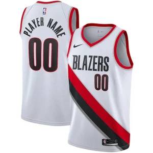Raffinato Portland Trail Blazers Nike 2020/21 Swingman Custom Jersey Association Edition White