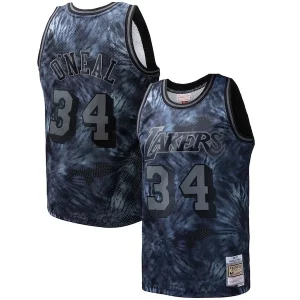 Raffinato Pratico Elegante Shaquille O'Neal Los Angeles Lakers Hardwood Classics 1996/97 Tie Dye Swingman Jersey Black