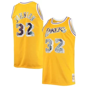 Raffinato Resistente Magic Johnson Los Angeles Lakers Big & Tall 1984/85 NBA 75th Anniversary Diamond Swingman Jersey Gold