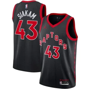 Raffinato Splendido Pascal Siakam Toronto Raptors Jordan Brand 2020/21 Swingman Jersey Statement Edition Black