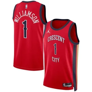 Raffinato Zion Williamson New Orleans Pelicans Jordan Brand Unisex Swingman Jersey Statement Edition Red