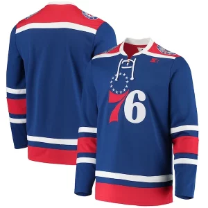 Resistente Comodo Ottimo Philadelphia 76ers G III Sports by Carl Banks Pointman Hockey Fashion Jersey Royal