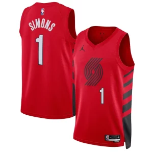 Bellissimo Carino Anfernee Simons Portland Trail Blazers Jordan Brand Unisex Swingman Jersey Statement Edition Red