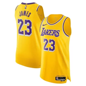 Resistente Cool Trendy LeBron James Los Angeles Lakers Nike Authentic Player Jersey Icon Edition Gold