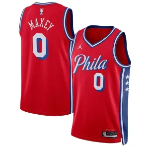Resistente Duraturo Fascinante Tyrese Maxey Philadelphia 76ers Jordan Brand Unisex Swingman Jersey Statement Edition Red