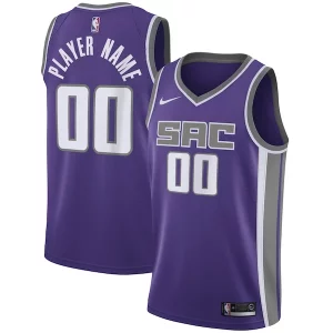 Resistente Eccezionale Carino Sacramento Kings Nike Swingman Custom Jersey Purple Icon Edition