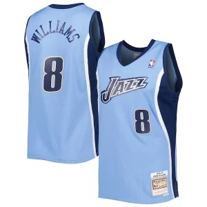 Resistente Eccezionale Deron Williams Utah Jazz 2001/02 Hardwood Classics Swingman Jersey Blue