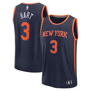 Resistente Incantevole Josh Hart New York Knicks Fast Break Replica Player Jersey Statement Edition Navy