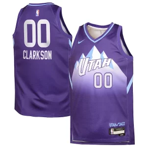 Resistente Jordan Clarkson Utah Jazz Nike Youth 2024/25 Swingman Player Jersey City Edition Purple