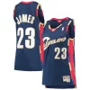 Resistente LeBron James Cleveland Cavaliers Women's Hardwood Classics Swingman Jersey Navy