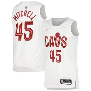 Resistente Magnifico Donovan Mitchell Cleveland Cavaliers Nike Unisex Swingman Jersey Association Edition White/Wine