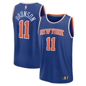 Bellissimo Comodo Stupendo Jalen Brunson New York Knicks Fast Break Replica Player Jersey Icon Edition Blue
