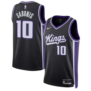 Bellissimo Domantas Sabonis Sacramento Kings Nike Unisex Swingman Jersey Association Edition Black