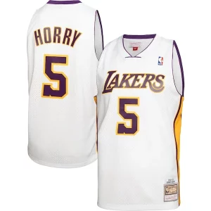 Resistente Robert Horry Los Angeles Lakers 2001/02 Hardwood Classics Swingman Jersey White