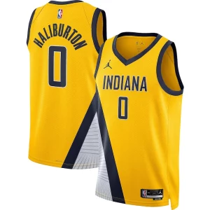 Sofisticato Fascinante Tyrese Haliburton Indiana Pacers Jordan Brand Unisex Swingman Jersey Statement Edition Gold