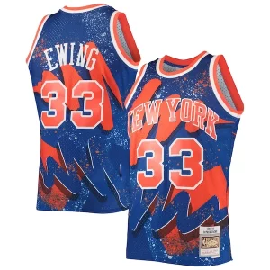 Resistente Trendy Lussuoso Patrick Ewing New York Knicks Hardwood Classics 1991/92 Hyper Hoops Swingman Jersey Blue