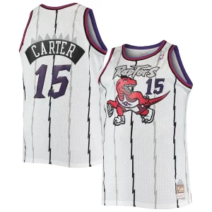 Robusto Accattivante Vince Carter Toronto Raptors 1998/99 Big & Tall Hardwood Classics Swingman Jersey White/Purple