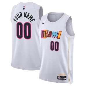 Robusto Bellissimo Classico Miami Heat Nike Unisex 2022/23 Swingman Custom Jersey City Edition White