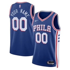 Robusto Classico Duraturo Philadelphia 76ers Nike Unisex 2022/23 Swingman Custom Jersey Royal Icon Edition
