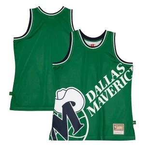 Robusto Dallas Mavericks Hardwood Classics Blown Out Fashion Jersey Green