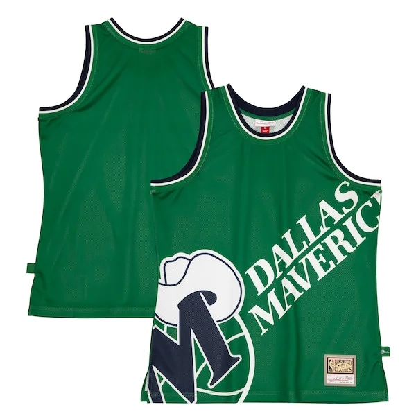 Robusto Dallas Mavericks Hardwood Classics Blown Out Fashion Jersey Green