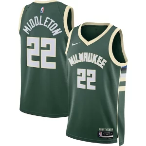 Robusto Khris Middleton Milwaukee Bucks Nike Unisex Swingman Jersey Icon Edition Hunter Green