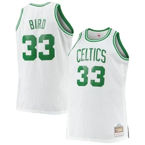 Robusto Larry Bird Boston Celtics Big & Tall 1985/86 Hardwood Classics Swingman Jersey White
