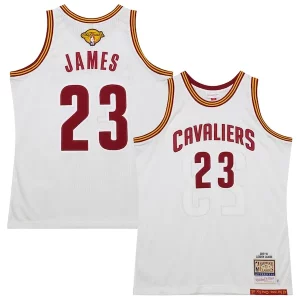Robusto LeBron James Cleveland Cavaliers 2015/16 Hardwood Classics Authentic Jersey White