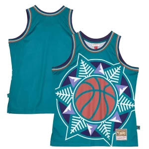 Robusto Meraviglioso Utah Jazz Hardwood Classics Blown Out Fashion Jersey Turquoise
