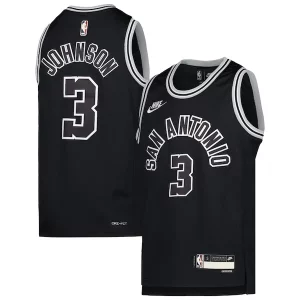 Robusto Stupendo Gorgeous Keldon Johnson San Antonio Spurs Nike Youth 2022/23 Swingman Jersey Classic Edition Black