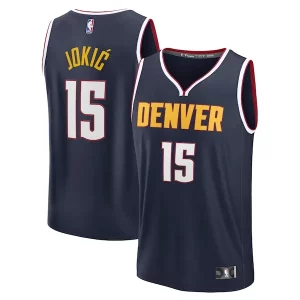 Robusto Versatile Nikola Jokic Denver Nuggets Fast Break Replica Player Jersey Icon Edition Navy