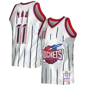 Sofisticato Accattivante Carino Yao Ming Houston Rockets 2002/03 Hardwood Classics 75th Anniversary Swingman Jersey Platinum