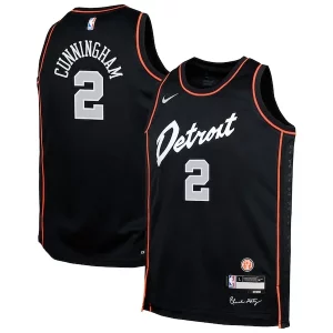 Sofisticato Cade Cunningham Detroit Pistons Nike Youth Swingman Replica Jersey City Edition Black