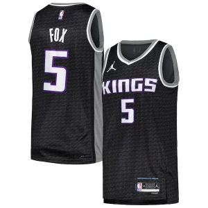 Sofisticato Carino Splendido De'Aaron Fox Sacramento Kings Jordan Brand Swingman Player Jersey Statement Edition Black