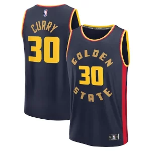 Sofisticato Duraturo Stephen Curry Golden State Warriors 2024/25 Fast Break Player Jersey City Edition Navy